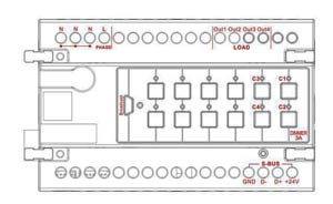 Smart-Bus Dimmer 4ch 3Amp /ch, DIN-Rail Mount (G4) - SB-DIM4c3A-DN - GTIN (UPC-EAN): 0610696253873 Connection Port Smart-Bus Dimmer 4ch 3Amp /ch, DIN-Rail Mount (G4) - SB-DIM4c3A-DN - GTIN (UPC-EAN): 0610696253873 Connection Port