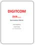 Digitcom DVR Manual Digitcom DVR Manual