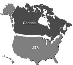 USA & Canada Map USA & Canada Map